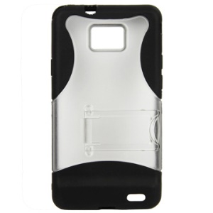 Durable Plastic & TPU Case with Bulit-in Holder for Samsung I9100 Galaxy S II
