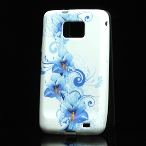 Fresh Flower Pattern TPU Case for Samsung I9100 Galaxy S II