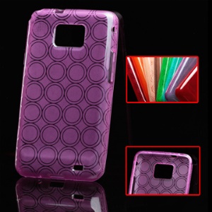 Concentric Circle Pattern TPU Skin Case for Samsung I9100 Galaxy S 2