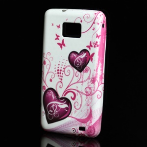 Sweet Hearts TPU Case Cover for Samsung I9100 Galaxy S 2