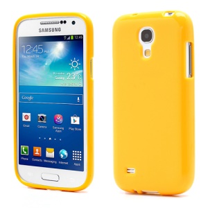 Candy TPU Gel Jelly Skin Case Accessory for Samsung Galaxy S4 mini I9190 I9192 I9195 - Yellow