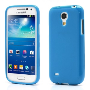 Candy TPU Gel Jelly Skin Case Accessory for Samsung Galaxy S4 mini I9190 I9192 I9195 - Blue