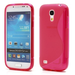 S Shape TPU Jelly Case Cover for Samsung Galaxy S4 mini I9190 I9192 I9195