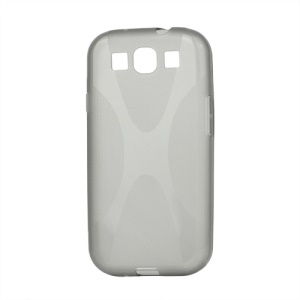 Premium X Shape TPU Gel Case for Samsung Galaxy S 3 / III I9300 I747 L710 T999 I535 R530 - Grey