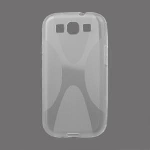 Premium X Shape TPU Gel Case for Samsung Galaxy S 3 / III I9300 I747 L710 T999 I535 R530 - Transparent