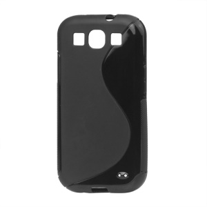 S-Curve TPU Gel Case Cover for Samsung Galaxy S 3 / III I9300 I747 L710 T999 I535 R530 - Black