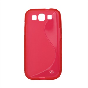 S-Curve TPU Gel Case Cover for Samsung Galaxy S 3 / III I9300 I747 L710 T999 I535 R530 - Red