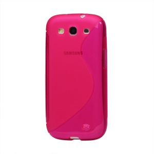 S-Curve TPU Gel Case Cover for Samsung Galaxy S 3 / III I9300 I747 L710 T999 I535 R530 - Rose