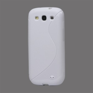 S-Curve TPU Gel Case Cover for Samsung Galaxy S 3 / III I9300 I747 L710 T999 I535 R530 - White