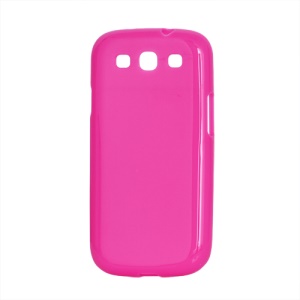 Glossy TPU Case Cover for Samsung Galaxy S 3 / III I9300 I747 L710 T999 I535 R530 - Rose