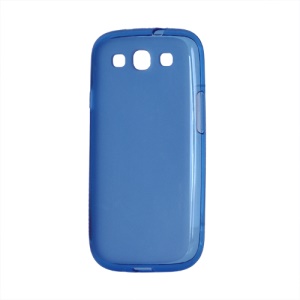 Frosted TPU Gel Case Cover for Samsung Galaxy S 3 / III I9300 I747 L710 T999 I535 R530 - Blue