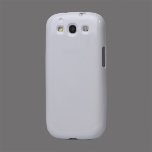 Glittery Powder TPU Skin Case for Samsung Galaxy S 3 / III I9300 I747 L710 T999 I535 R530 - White