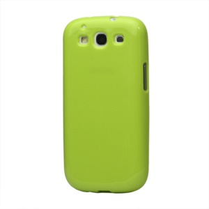 Glittery Powder TPU Skin Case for Samsung Galaxy S 3 / III I9300 I747 L710 T999 I535 R530 - Green