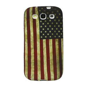 Vintage American Flag TPU Case for Samsung Galaxy S 3 / III I9300 I747 L710 T999 I535 R530