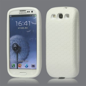Extended Battery TPU Gel Case for Samsung Galaxy S 3 / III I9300 - White