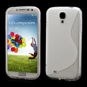 S-Curve Soft TPU Gel Case Shell for Samsung Galaxy S 4 IV i9500 i9505 - Transparent