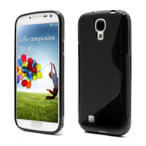 S-Curve Soft TPU Gel Case Shell for Samsung Galaxy S 4 IV i9500 i9505 - Black