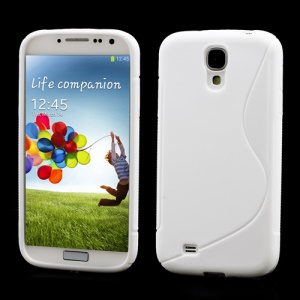 S-Curve Soft TPU Protective Case for Samsung Galaxy S 4 IV i9500 i9505 - White
