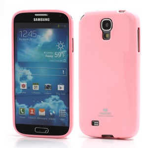 Mercury Glittery Powder Soft Gel TPU Case for Samsung Galaxy S IV S 4 i9500 i9502 i9505 - Pink