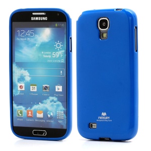 Mercury Glittery Powder Soft Gel TPU Case for Samsung Galaxy S IV S 4 i9500 i9502 i9505 - Dark Blue