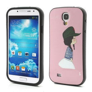 iFace Little Girl Pink TPU Skin Case for Samsung Galaxy S4 IV S4g i9500 i9502 i9505