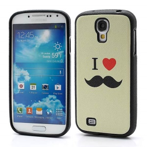 I Love U &amp; Beard Pattern Gel TPU Protector Case for Samsung Galaxy S IV S4 i9500 i9502 i9505