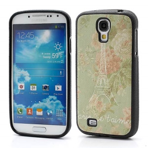 Pretty Flower &amp; Eiffel Tower TPU Gel Skin Case for Samsung Galaxy S IV S4 i9500 i9502 i9505