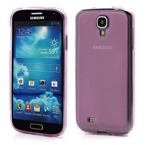 Double-side Frosted Pudding Jelly TPU Case with Packaging Bag for Samsung Galaxy S4 i9500 i9502 i9505 - Purple