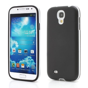 2 in 1 Plastic Frame TPU Case for Samsung Galaxy S IV S4 i9500 SGH-I337 - White / Black