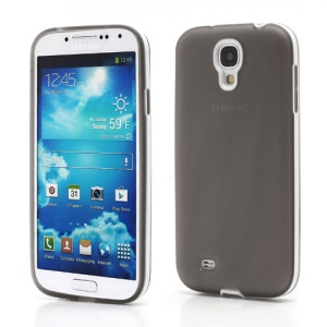 2 in 1 Plastic Frame TPU Shell for Samsung Galaxy S IV S4 i9500 SCH-I545 - White / Grey