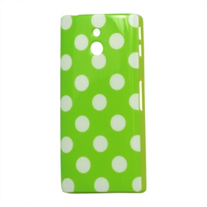 Polka Dots TPU Gel Case Cover for Sony Xperia P LT22i Nypon