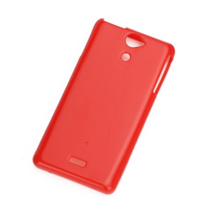 Candy Glossy TPU Gel Case for Sony Xperia V LT25i - Red
