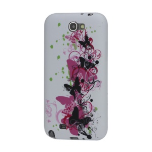 Pretty Butterflies TPU Gel Case for Samsung Galaxy Note 2 / II N7100