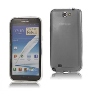 Inner Matte TPU Case Cover for Samsung Galaxy Note 2 / II N7100 - Transparent