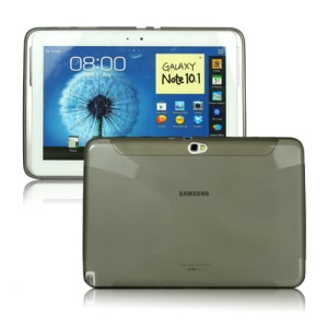X Shape TPU Gel Case for Samsung Galaxy Note 10.1 N8000 N8010 - Grey
