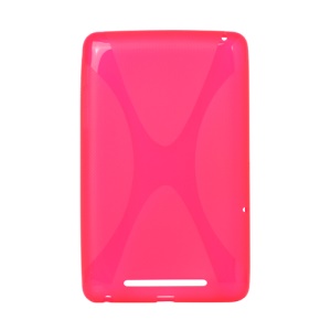 X Shape TPU Gel Case for ASUS Google Nexus 7 - Rose