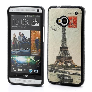 Retro Eiffel Tower Gel TPU Case Cover for HTC One M7 801e