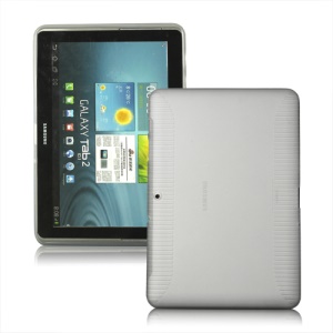 Anti-slip Frosted TPU Case for Samsung Galaxy Tab 2 10.1 P5100 P5110 - Transparent