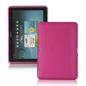Anti-slip Frosted TPU Gel Case for Samsung Galaxy Tab 2 10.1 P5100 P5110 - Rose