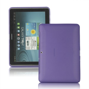 Anti-slip Frosted TPU Case for Samsung Galaxy Tab 2 10.1 P5100 P5110 - Purple