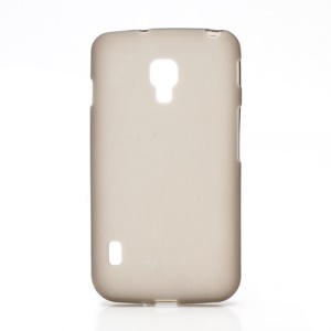 Matte Gel TPU Case Cover for LG Optimus L7 II Dual P715 Duet+ - Grey
