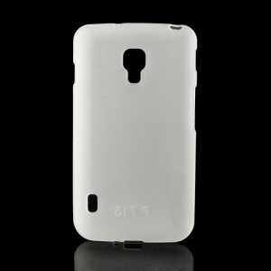 Matte Gel TPU Case Cover for LG Optimus L7 II Dual P715 Duet+ - White