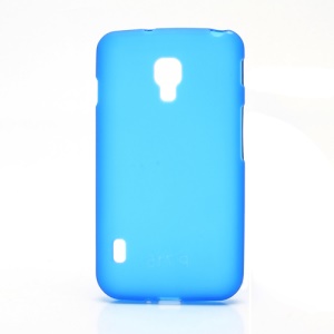 Matte Gel TPU Case Cover for LG Optimus L7 II Dual P715 Duet+ - Dark Blue