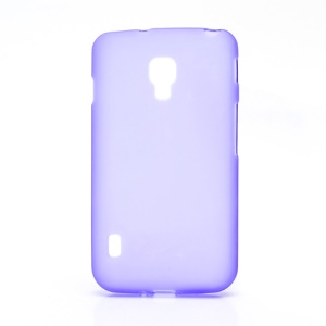 Matte Gel TPU Case Cover for LG Optimus L7 II Dual P715 Duet+ - Purple