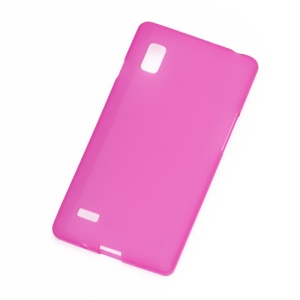 Matte Jelly TPU Case Cover for LG Optimus L9 P760 P765 P768 - Rose