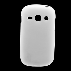 Frosted Flexible TPU Jelly Case Cover for Samsung Galaxy Fame S6810 - White