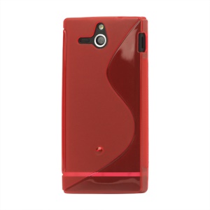S-Line Wave TPU Case Cover for Sony Xperia U ST25a / ST25i Kumquat
