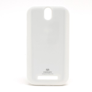 Mercury Flash Powder Jelly TPU Case for HTC T528t One ST - White