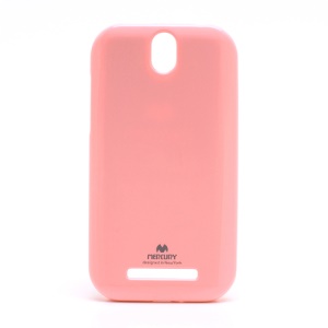 Mercury Flash Powder TPU Shell Case for HTC T528t One ST - Pink