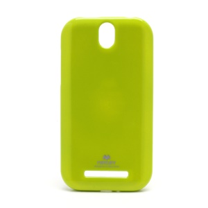Mercury Glittery Powder TPU Gel Shield Case for HTC T528t One ST - Green